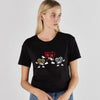 Leopard Lip Pattern Women'S Top Loose Round Neck Fashion Women'S T-Shirt