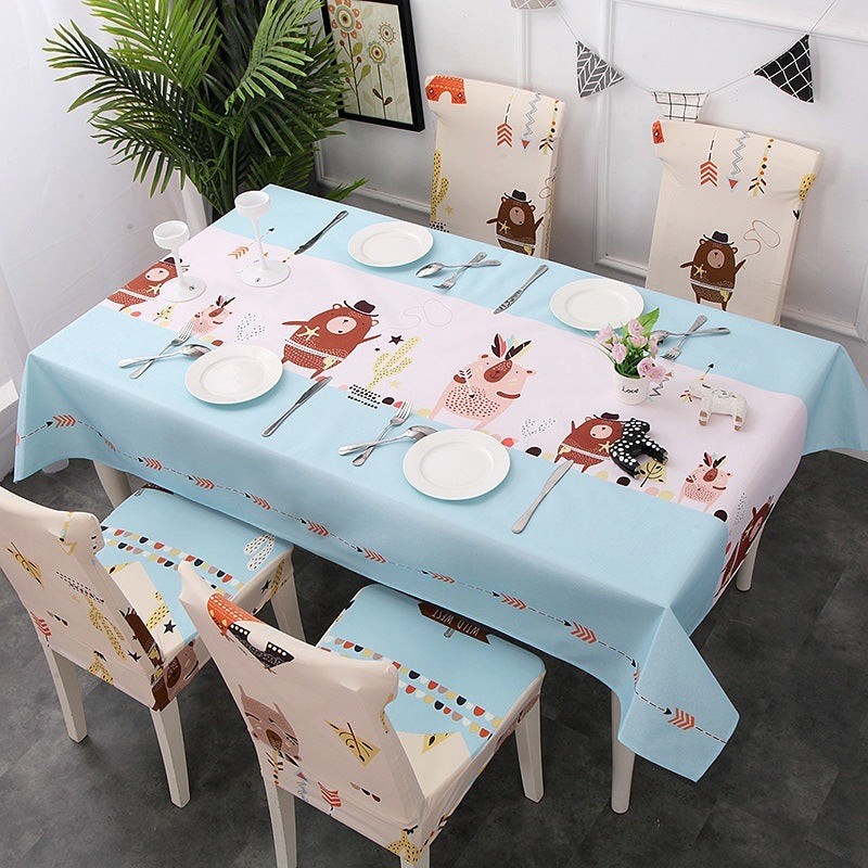 Chair Thickened Modern Fabric Cotton And Linen Coffee Table Disposable Chair Tablecloth Cover Cloth