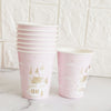 Bronzing Crown Paper Plate Paper Cup Paper Towel Straw Party Party High-end Disposable Tableware Afternoon Tea Cake Plate