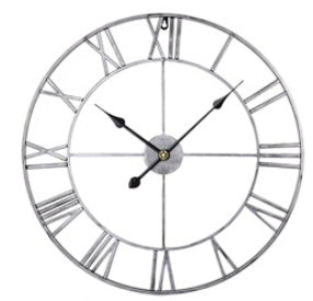 Wrought Iron Mute Digital Wall Clock
