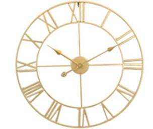 Wrought Iron Mute Digital Wall Clock