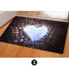 Fresh Nordic Style 3D Pattern Square Floor Mats Door Carpet