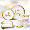oh baby baby theme paper cup paper plate