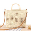 Simple Wind Straw Woven Bag Beach Handmade Hollow Woven Bag Holiday Female Bag
