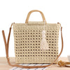 Simple Wind Straw Woven Bag Beach Handmade Hollow Woven Bag Holiday Female Bag