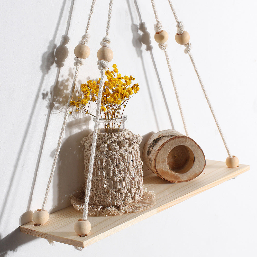 Handmade Woven Shelving For Wall Decoration