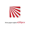 Circus Paper Disposable Tableware Red Striped Plates Cups Wedding