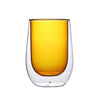 Household Simple Double Glass Colored Cups