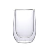 Household Simple Double Glass Colored Cups