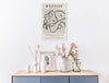 Creative Art Abstract Line Character Bedside
