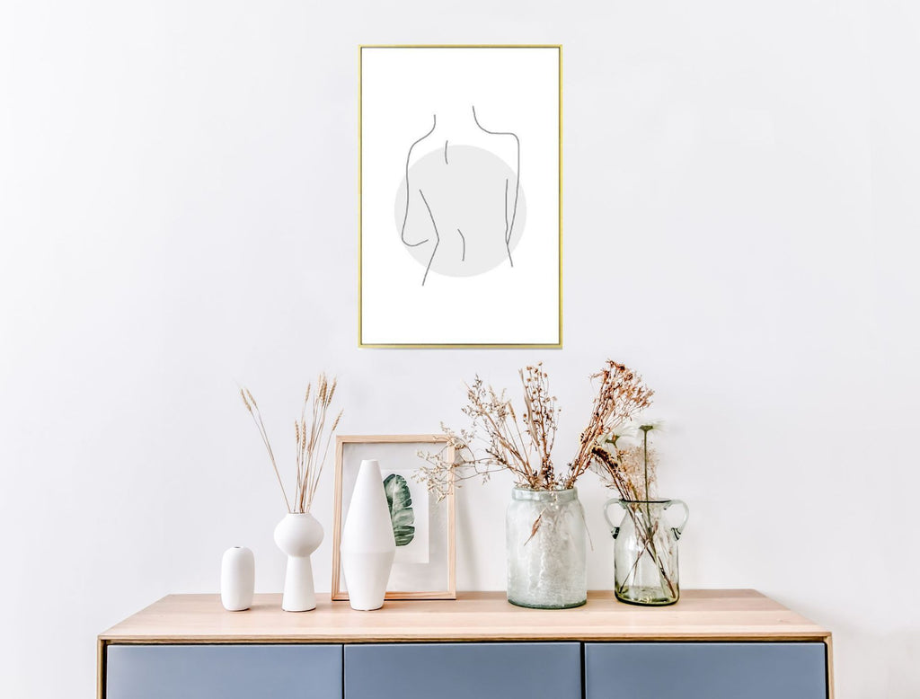 Creative Art Abstract Line Character Bedside
