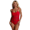 Foreign Trade Women'S One-Piece Swimsuit Women'S Printed Lace Net Sling Bikini