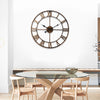 European Style Creative Wall Clock Retro Decorative Wrought Iron Wall Clock Mute Clock