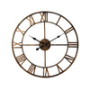 European Style Creative Wall Clock Retro Decorative Wrought Iron Wall Clock Mute Clock