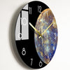 Luxury Silent Wall Clock Living Room Glass Clocks Wall