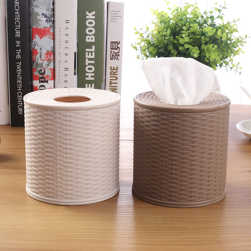 Imitated Rattan Paper Towel Tube Paper Towel Pumping Box Roll Paper Tube