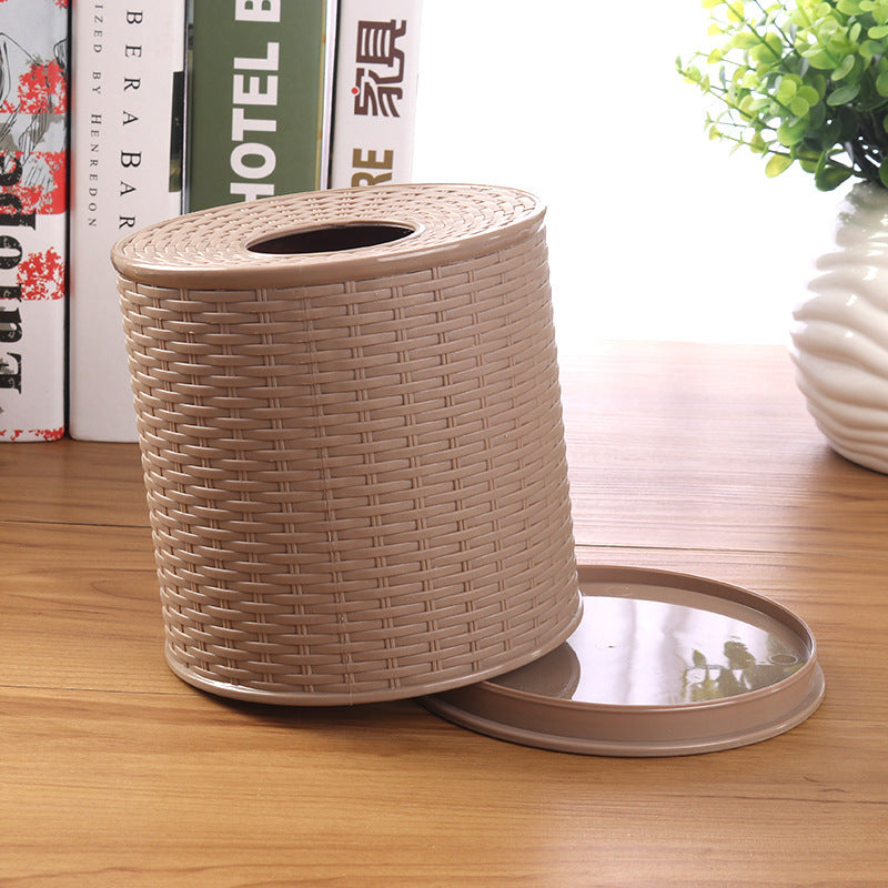 Imitated Rattan Paper Towel Tube Paper Towel Pumping Box Roll Paper Tube