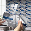 Funlife20x10cm Vintage Waterproof Tile Stickers Turquoise Terrazzo Tile Adhesive Kitchen Wall Stickers For Bathroom Home Sticker
