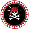 Red And Black Pirate Hainan Airlines Theme Party Holiday Party Banner 8 Persons 4 Piece Set Paper Plate Tissue Paper Cup