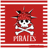Red And Black Pirate Hainan Airlines Theme Party Holiday Party Banner 8 Persons 4 Piece Set Paper Plate Tissue Paper Cup