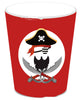 Red And Black Pirate Hainan Airlines Theme Party Holiday Party Banner 8 Persons 4 Piece Set Paper Plate Tissue Paper Cup