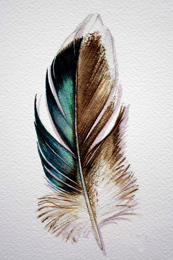 Feather Hanging Wall Art Painting Living Room Background Wall