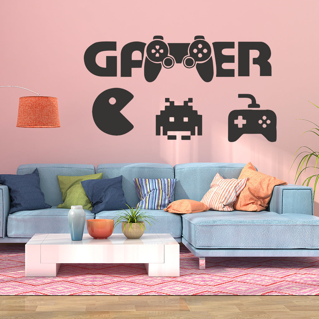 Eating Game Stickers Wall Stickers Gamer Eating Game Stickers