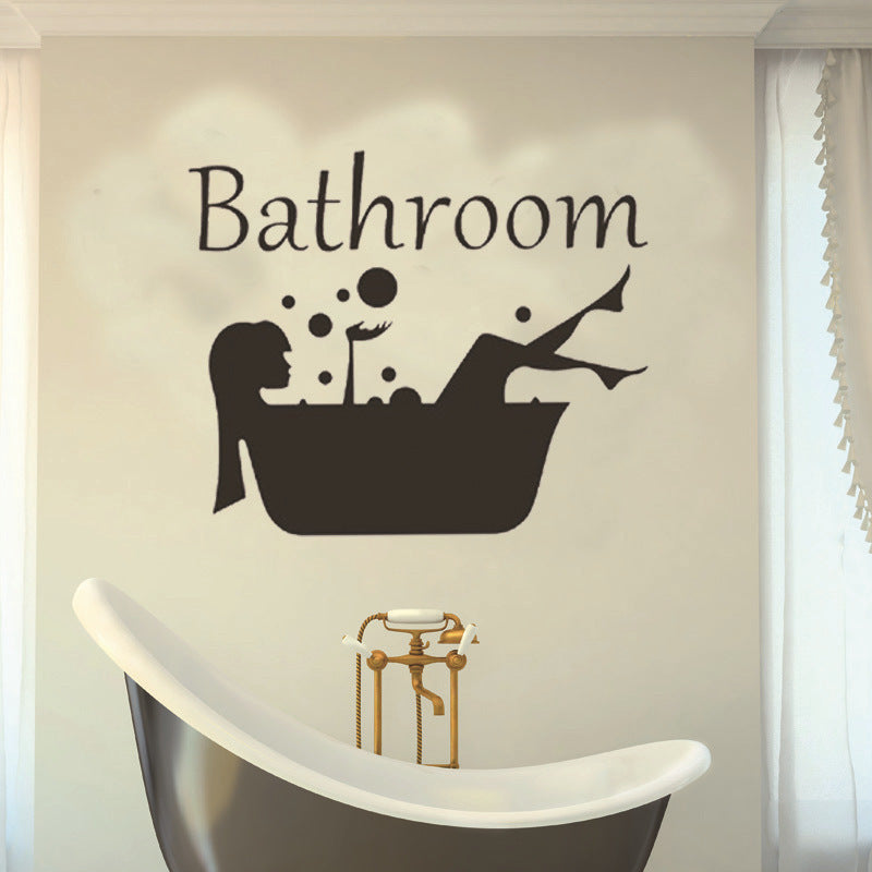 New English Wall Stickers Bathroom