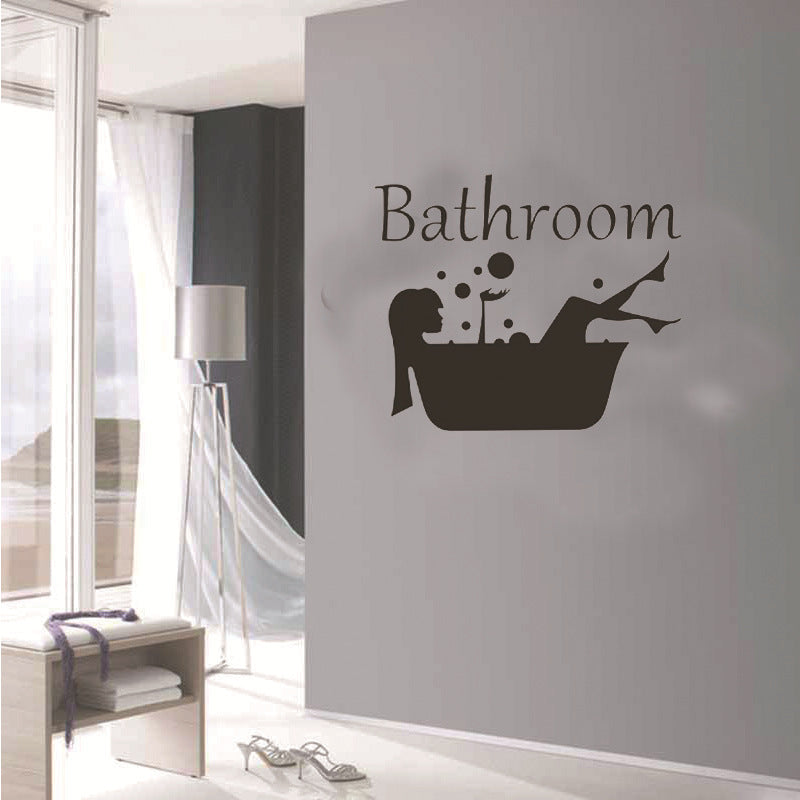 New English Wall Stickers Bathroom