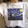 Van Gogh Aesthetic Oil Painting Women's Short Sleeve T-Shirt