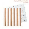 Rose Gold Paper Cups And Trays Disposable Party Supplies