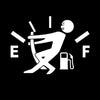 Insufficient oil, empty fuel truck stickers