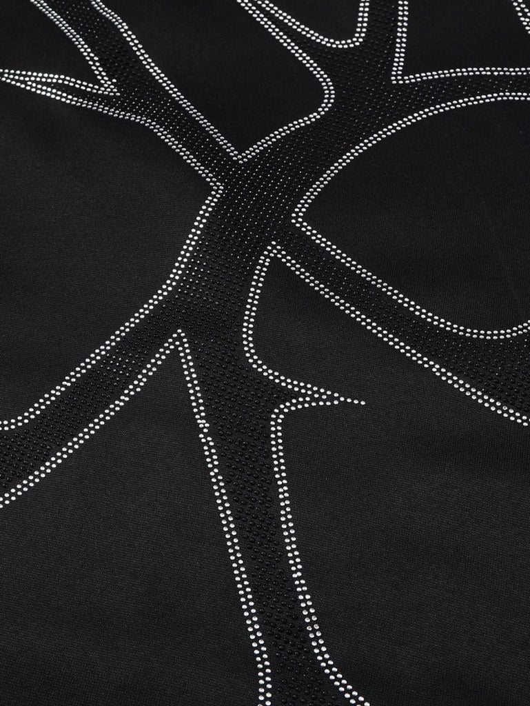 Casual Abstract Print Sweatpants Set, Zip-up Long Sleeve Hoodie & Elastic Waist Jogger Pants Outfits, Women's Clothing