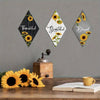 Rustic Sunflower Wooden Accent Wall Decor - Adults and Teenagers - Applicable Age Group, Main Component - Suitable for Home Decor, Office Decor, Classroom Decor