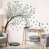 Large Tree Green Leaf Wall Stickers - Set of 4 | Removable Self-Adhesive Decals for Bedroom, Living Room, Porch & Home Decor | Creative & Stylish Wall Art