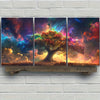 Majestic Tree of Life Canvas Painting: Unframed, 16x24inch, Art and Crafts - Living Room Bedroom Decor