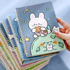 4-Pack A5 Spiral Notebooks - Cute Animal Illustrations, Durable 60 Sheets, Wide-Ruled Paper