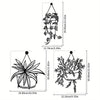 3-Piece Metal Wall Art Set - Homeowners, Gardeners, Outdoor Enthusiasts - No, Metal, Wall mount, Use Without Electricity - Suitable for Home, Patio, Garden