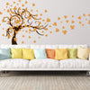 Festive Maple Leaf Tree Wall Stickers - 2 Pieces Set, 390X900Mm, PVC Material, Suitable for Ages 14+, SUPERFINDINGS Brand