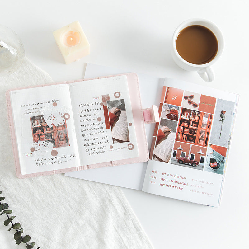 Live Blog Journal Material Volumes Of Cuttable Stickers Storage Book