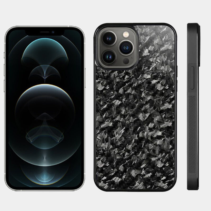 Carbon Fiber Magsafe Forged Pattern TPU Phone Case