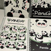 Cute Panda Spiral Notebooks - Animal & Cartoon Themed with Perforated Pages, 1pc, Multiple Styles, 60 Sheets for School & Office