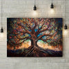 1pc 40*60cm/ 16*24in Abstract Tree of Life Wooden Framed Poster, Art Decor in Modern Classic Style, High Quality Oil Painting Print Poster, Ideal Wall Decoration for Bedroom, Office, Living Room, C