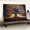 1pc 40*60cm/ 16*24in Abstract Tree of Life Wooden Framed Poster, Art Decor in Modern Classic Style, High Quality Oil Painting Print Poster, Ideal Wall Decoration for Bedroom, Office, Living Room, C