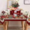 1pc Christmas Tablecloth, Rectangular Polyester, Winter Festive Santa Kitchen Dining Decor, Home & Outdoor Party, Banquet, Restaurant Use, Holiday Table Cover