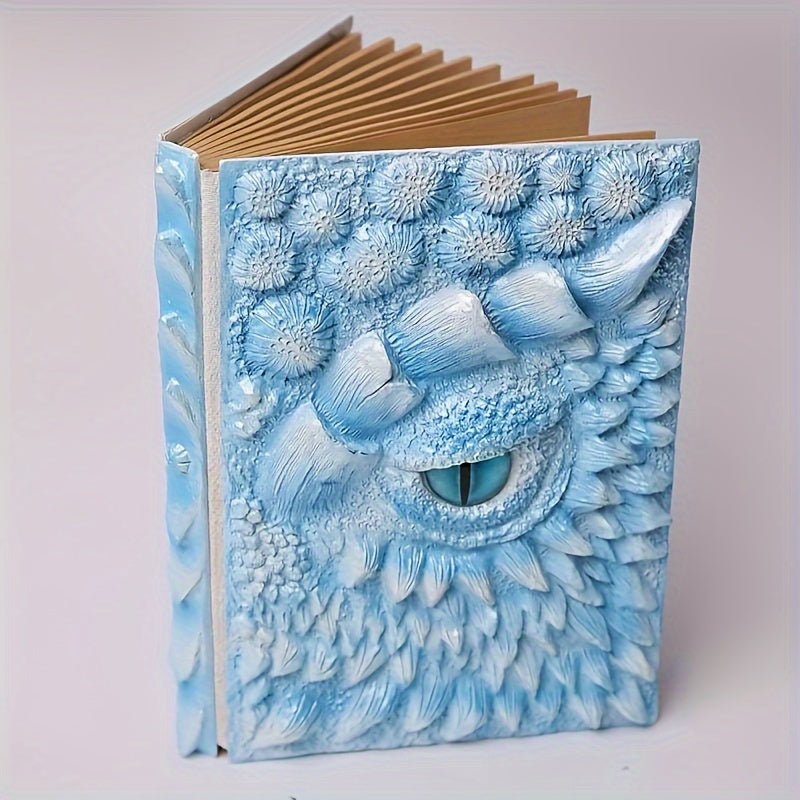 3D Dragon Eye Embossed Journal, Resin Engraving Notebook, Dnd Notebook For Dragon Lovers Blank Paper, Hardcover Travel Notepad For Writing, Sketchbook, Collection, Gift, Decoration