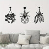 3pcs Metal Flower Wall Art Set - Large Vase Design for Kitchen & Living Room Decor, Perfect Thanksgiving & Christmas Gift