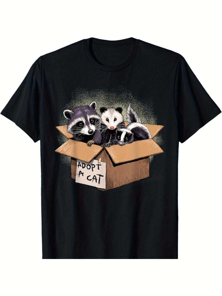 Adopt A Cat Shirt Raccoon Opossum Skunk Adopt A Street Cat T-Shirt