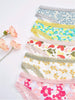 10-Pack Women'S Sexy Low-Rise Cotton Panties, Breathable Woven Underwear with Random Floral Prints, Comfortable Hipster Thongs for Autumn and Winter