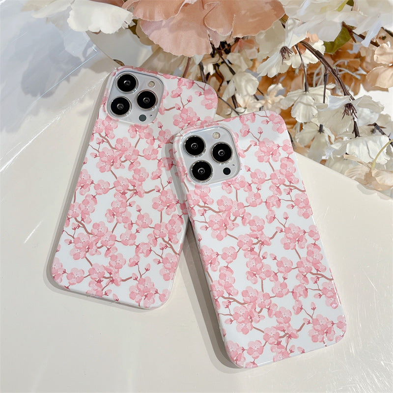 Flower Phone Case Suitable For IPhone13 1211promax Soft Cover Xr All-inclusive Drop-resistant